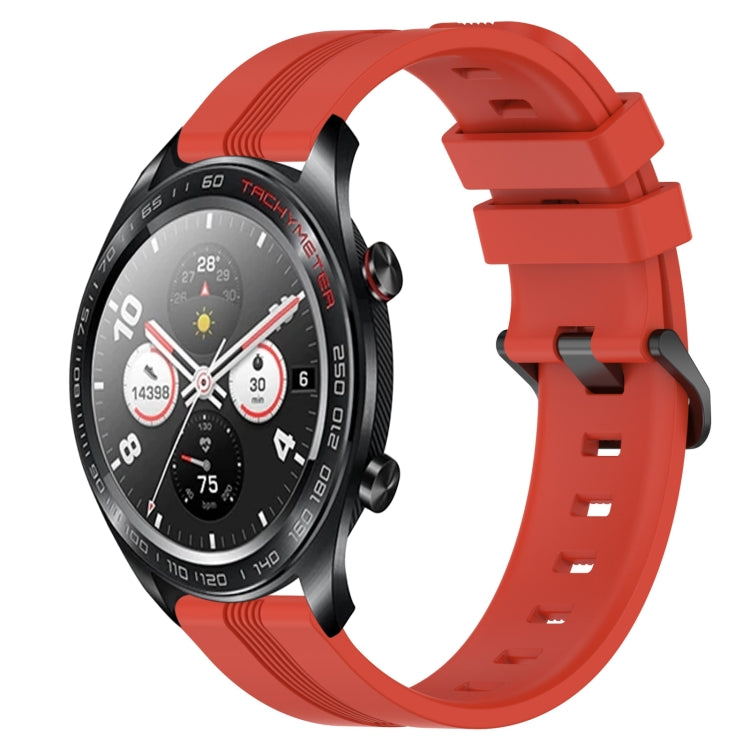 Cinturino in silicone a strisce concave da 22 mm, For Honor Magic Watch 2 46mm, For Honor Watch Dream