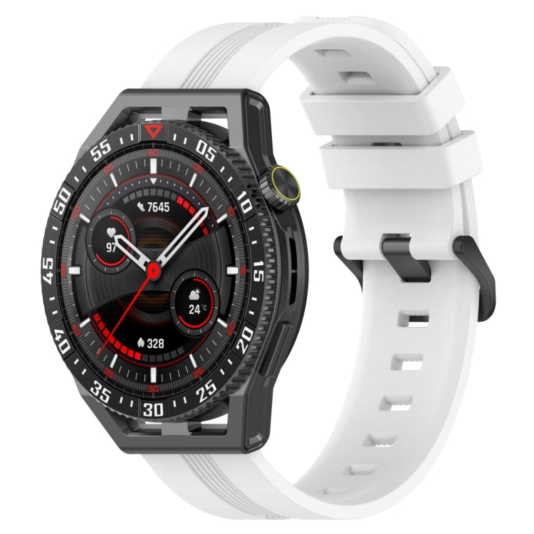 Cinturino in silicone a strisce concave da 22 mm, For Huawei Watch GT3 SE