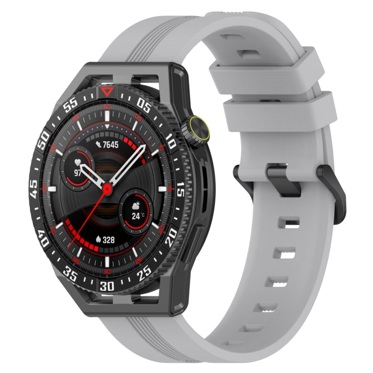 Cinturino in silicone a strisce concave da 22 mm, For Huawei Watch GT3 SE