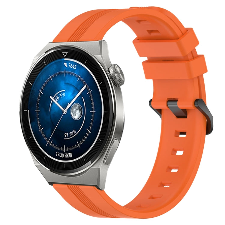 Cinturino in silicone a strisce concave da 20 mm, For Huawei Watch GT3 Pro 43mm, For Huawei Watch GT3 42mm