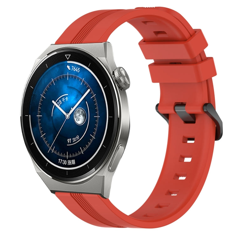 Cinturino in silicone a strisce concave da 20 mm, For Huawei Watch GT3 Pro 43mm, For Huawei Watch GT3 42mm