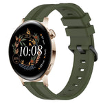 Cinturino in silicone a strisce concave da 20 mm, For Huawei Watch GT3 Pro 43mm, For Huawei Watch GT3 42mm