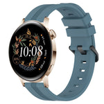 Cinturino in silicone a strisce concave da 20 mm, For Huawei Watch GT3 Pro 43mm, For Huawei Watch GT3 42mm