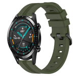 Cinturino in silicone a strisce concave da 20 mm, For Huawei Watch GT2 42mm, For Huawei Watch 2