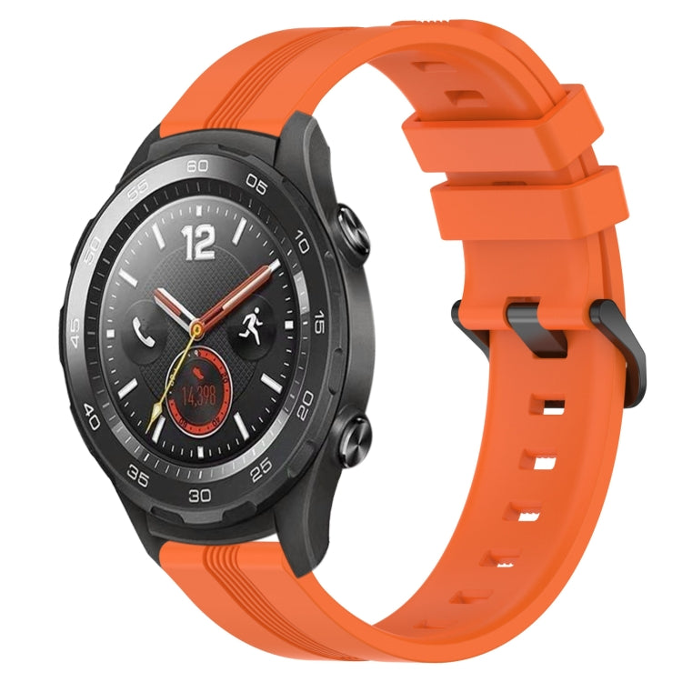 Cinturino in silicone a strisce concave da 20 mm, For Huawei Watch GT2 42mm, For Huawei Watch 2
