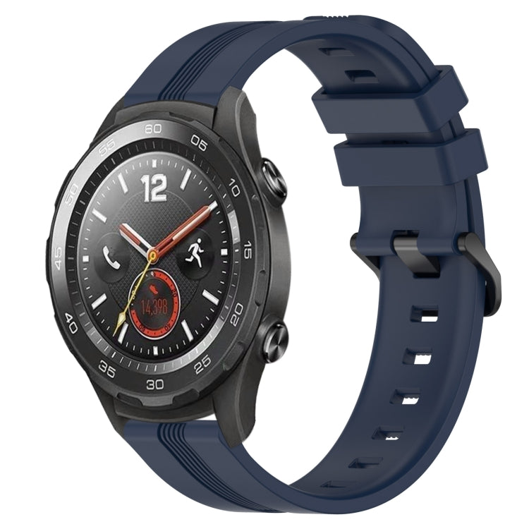 Cinturino in silicone a strisce concave da 20 mm, For Huawei Watch GT2 42mm, For Huawei Watch 2