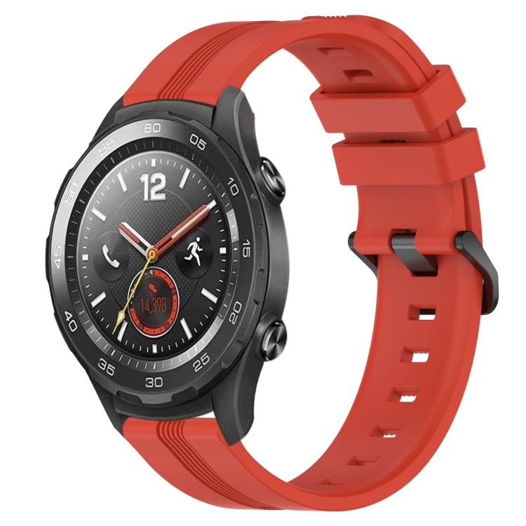 Cinturino in silicone a strisce concave da 20 mm, For Huawei Watch GT2 42mm, For Huawei Watch 2
