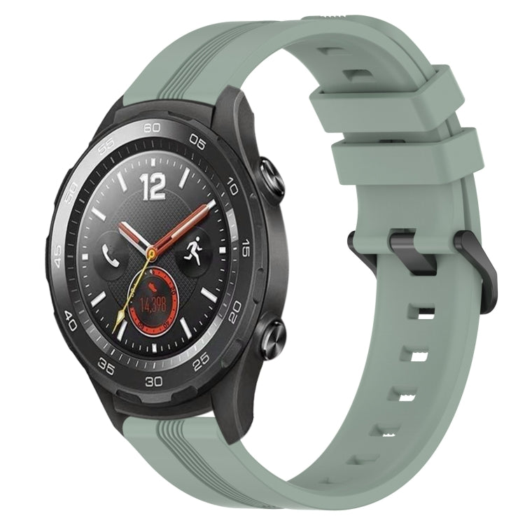 Cinturino in silicone a strisce concave da 20 mm, For Huawei Watch GT2 42mm, For Huawei Watch 2
