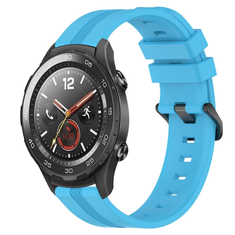 Cinturino in silicone a strisce concave da 20 mm, For Huawei Watch GT2 42mm, For Huawei Watch 2