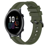 Cinturino in silicone a strisce concave da 20 mm, For Honor Watch ES, For Honor MagicWatch2 42mm