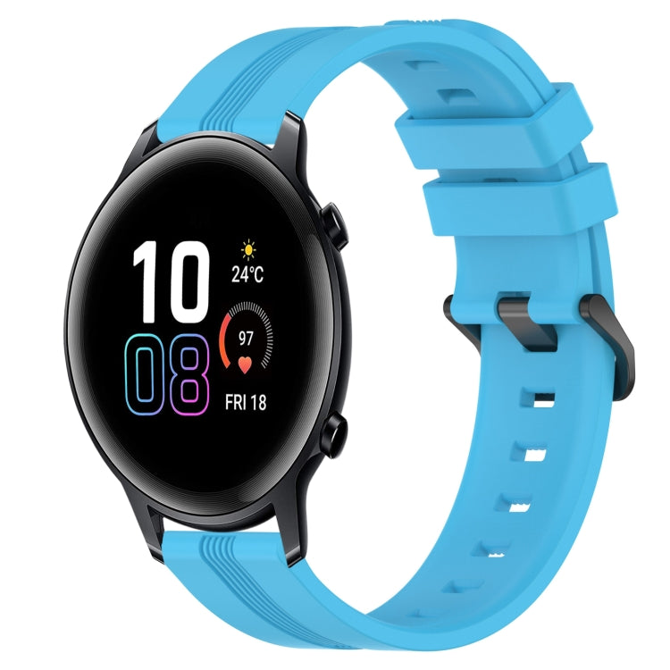 Cinturino in silicone a strisce concave da 20 mm, For Honor Watch ES, For Honor MagicWatch2 42mm