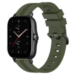 Cinturino in silicone a strisce concave da 20 mm, For Amazfit GTS 2E, For Amazfit GTS 2 Mini