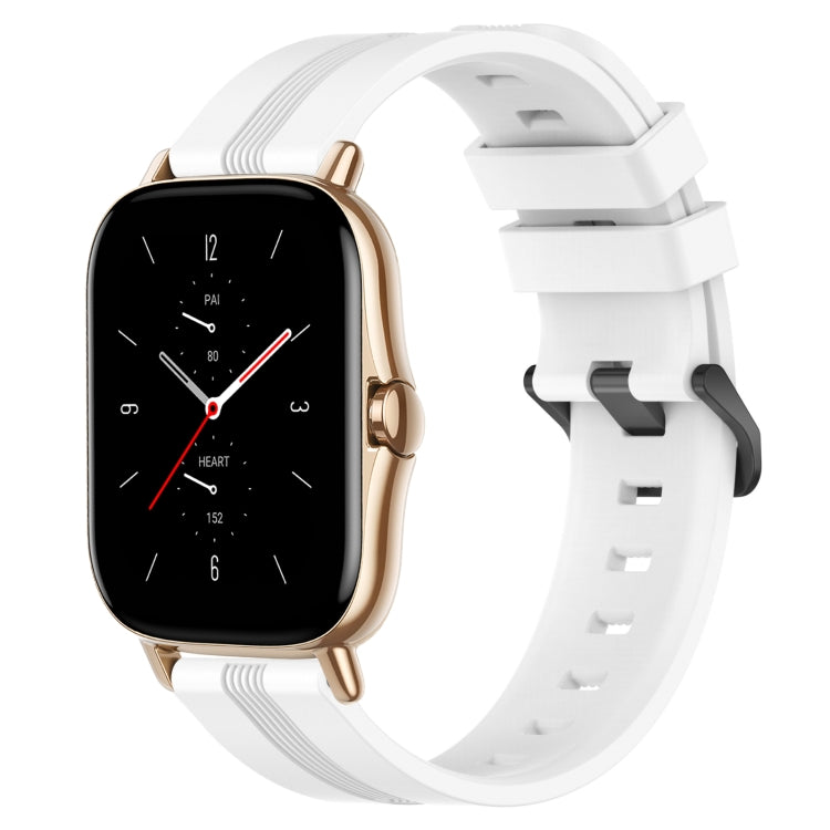 Cinturino in silicone a strisce concave da 20 mm, For Amazfit GTS 2, For Amazfit GTS
