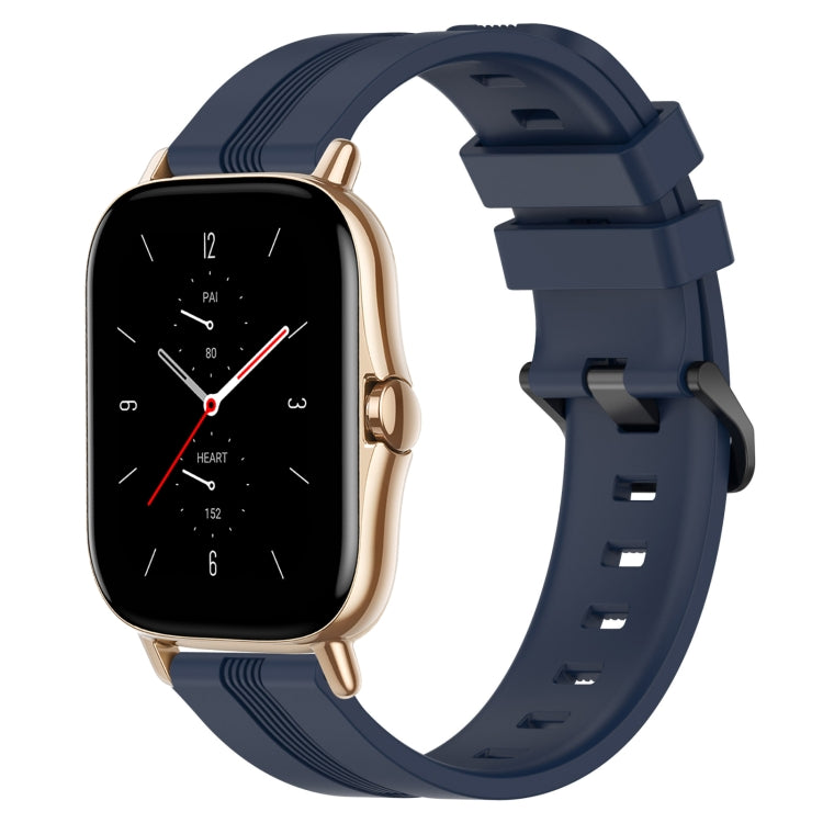 Cinturino in silicone a strisce concave da 20 mm, For Amazfit GTS 2, For Amazfit GTS