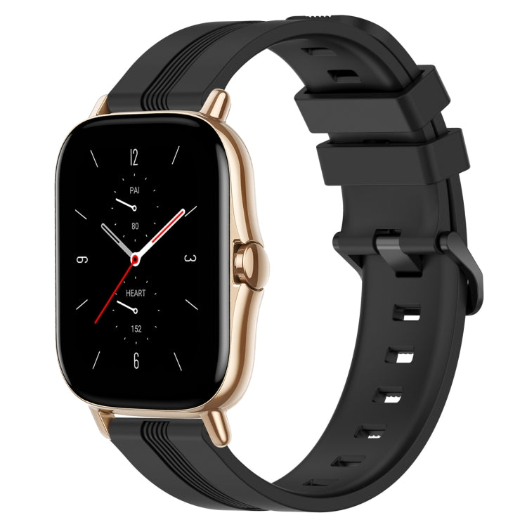 Cinturino in silicone a strisce concave da 20 mm, For Amazfit GTS 2, For Amazfit GTS