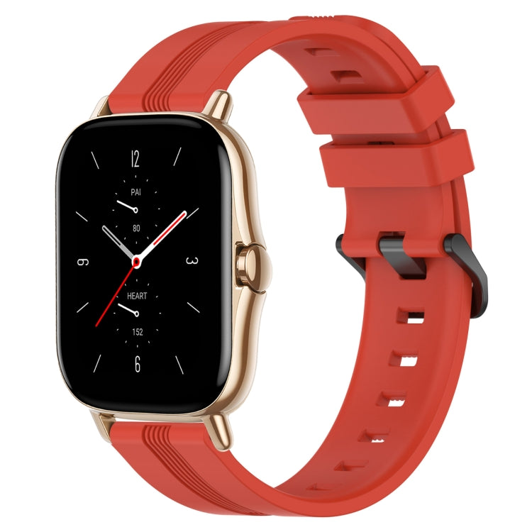 Cinturino in silicone a strisce concave da 20 mm, For Amazfit GTS 2, For Amazfit GTS