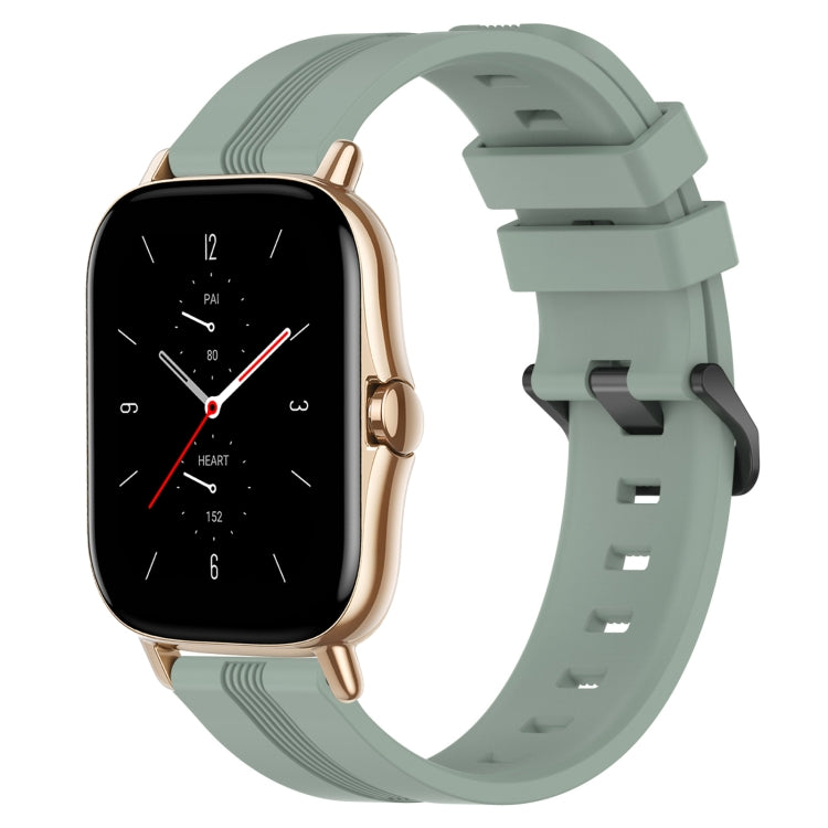 Cinturino in silicone a strisce concave da 20 mm, For Amazfit GTS 2, For Amazfit GTS
