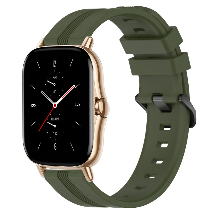 Cinturino in silicone a strisce concave da 20 mm, For Amazfit GTS 2, For Amazfit GTS