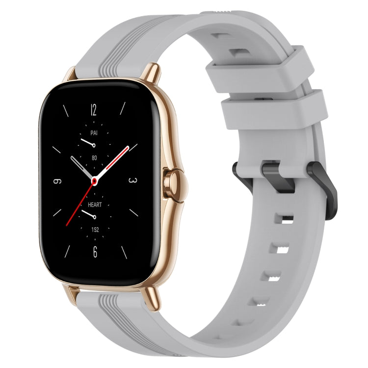 Cinturino in silicone a strisce concave da 20 mm, For Amazfit GTS 2, For Amazfit GTS