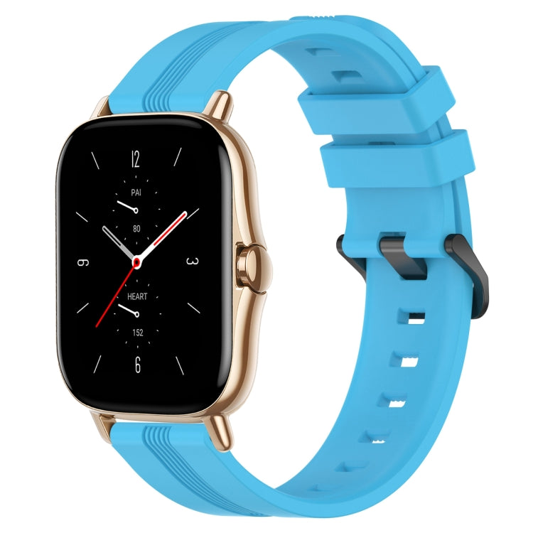 Cinturino in silicone a strisce concave da 20 mm, For Amazfit GTS 2, For Amazfit GTS