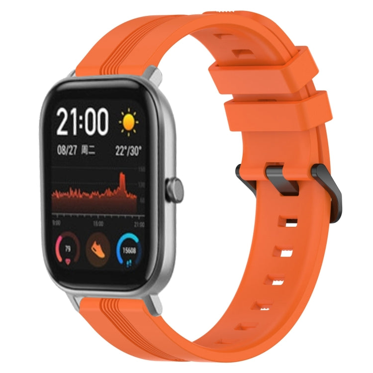 Cinturino in silicone a strisce concave da 20 mm, For Amazfit GTS 2, For Amazfit GTS