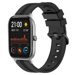 Cinturino in silicone a strisce concave da 20 mm, For Amazfit GTS 2, For Amazfit GTS