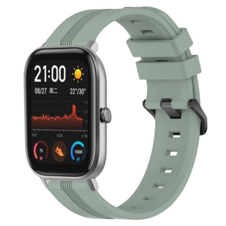 Cinturino in silicone a strisce concave da 20 mm, For Amazfit GTS 2, For Amazfit GTS