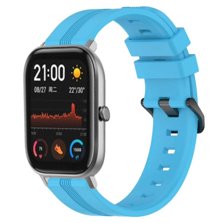 Cinturino in silicone a strisce concave da 20 mm, For Amazfit GTS 2, For Amazfit GTS