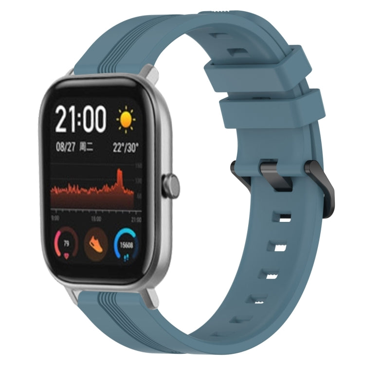 Cinturino in silicone a strisce concave da 20 mm, For Amazfit GTS 2, For Amazfit GTS