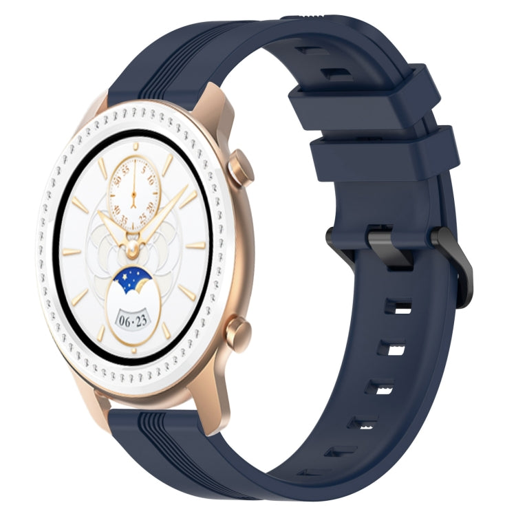Cinturino in silicone a strisce concave da 20 mm, For Amazfit GTR 42mm, For Amazfit Pop Pro