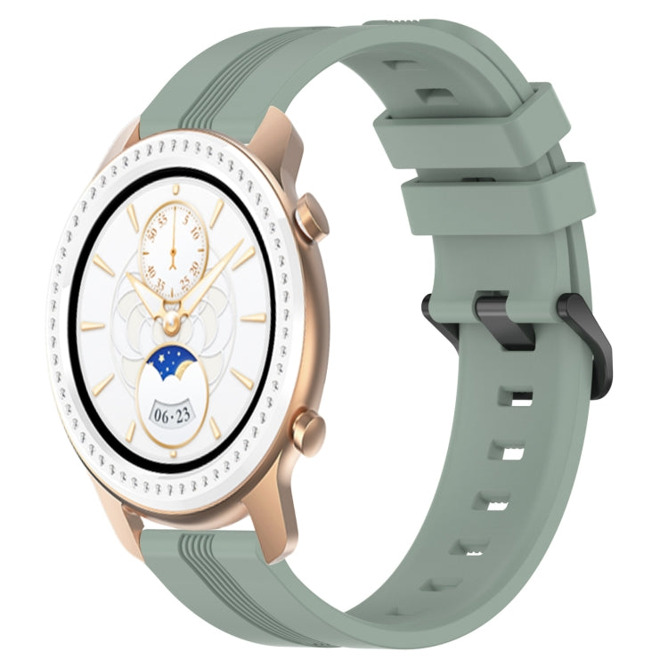 Cinturino in silicone a strisce concave da 20 mm, For Amazfit GTR 42mm, For Amazfit Pop Pro