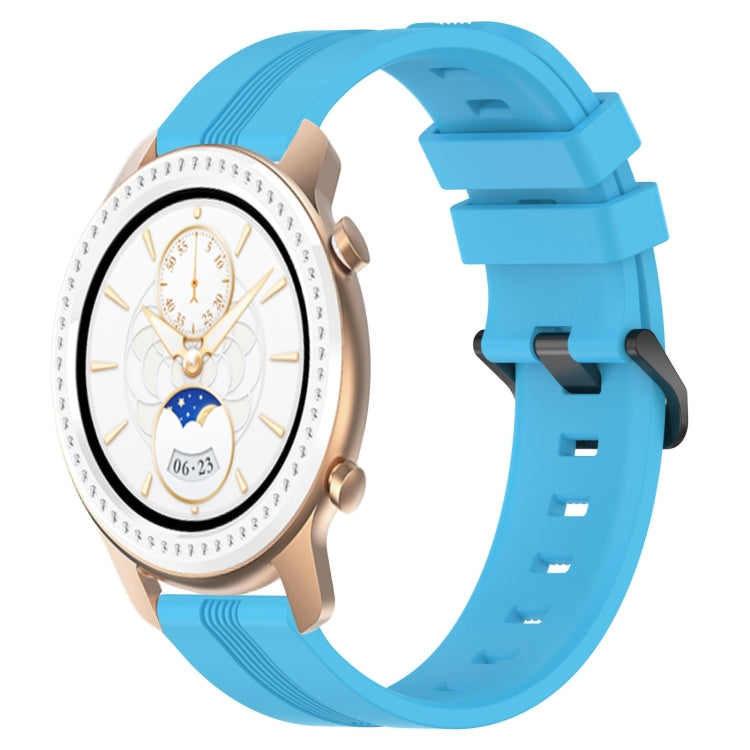 Cinturino in silicone a strisce concave da 20 mm, For Amazfit GTR 42mm, For Amazfit Pop Pro