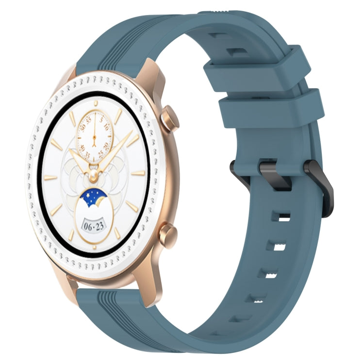 Cinturino in silicone a strisce concave da 20 mm, For Amazfit GTR 42mm, For Amazfit Pop Pro