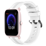 Cinturino in silicone a strisce concave da 20 mm, For Amazfit GTR 42mm, For Amazfit Pop Pro