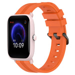 Cinturino in silicone a strisce concave da 20 mm, For Amazfit GTR 42mm, For Amazfit Pop Pro