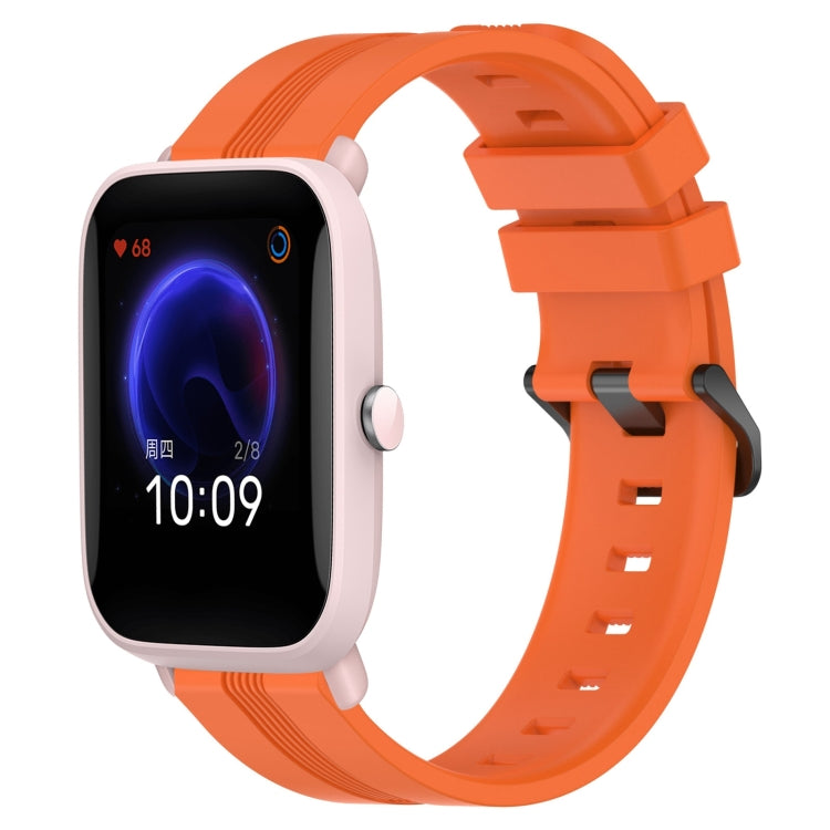 Cinturino in silicone a strisce concave da 20 mm, For Amazfit GTR 42mm, For Amazfit Pop Pro
