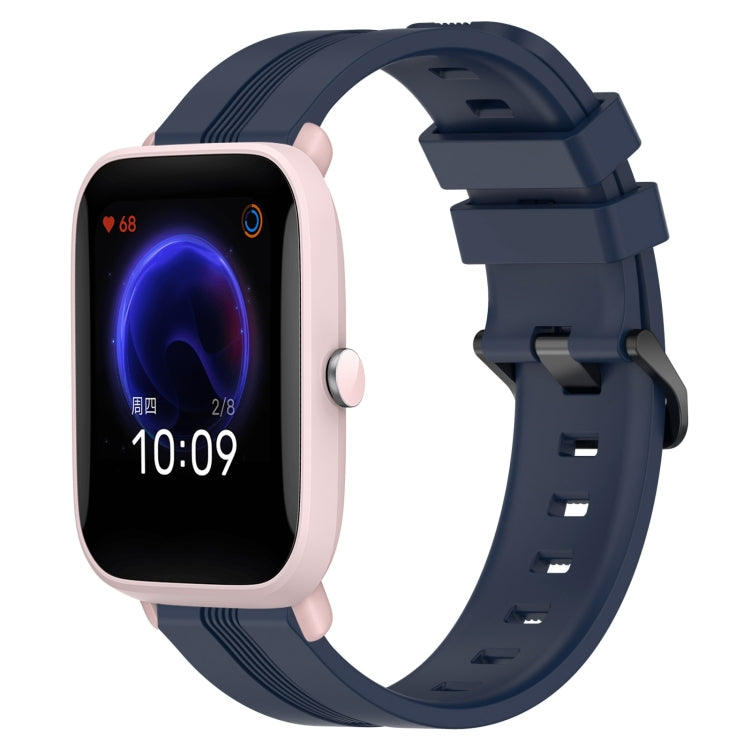 Cinturino in silicone a strisce concave da 20 mm, For Amazfit GTR 42mm, For Amazfit Pop Pro