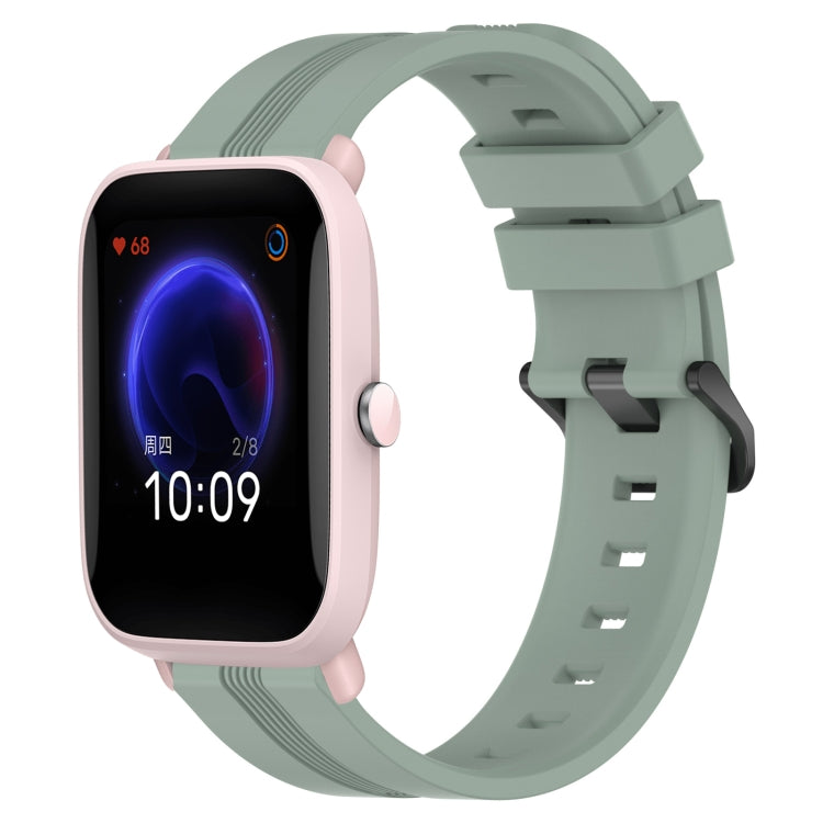 Cinturino in silicone a strisce concave da 20 mm, For Amazfit GTR 42mm, For Amazfit Pop Pro