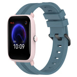 Cinturino in silicone a strisce concave da 20 mm, For Amazfit GTR 42mm, For Amazfit Pop Pro