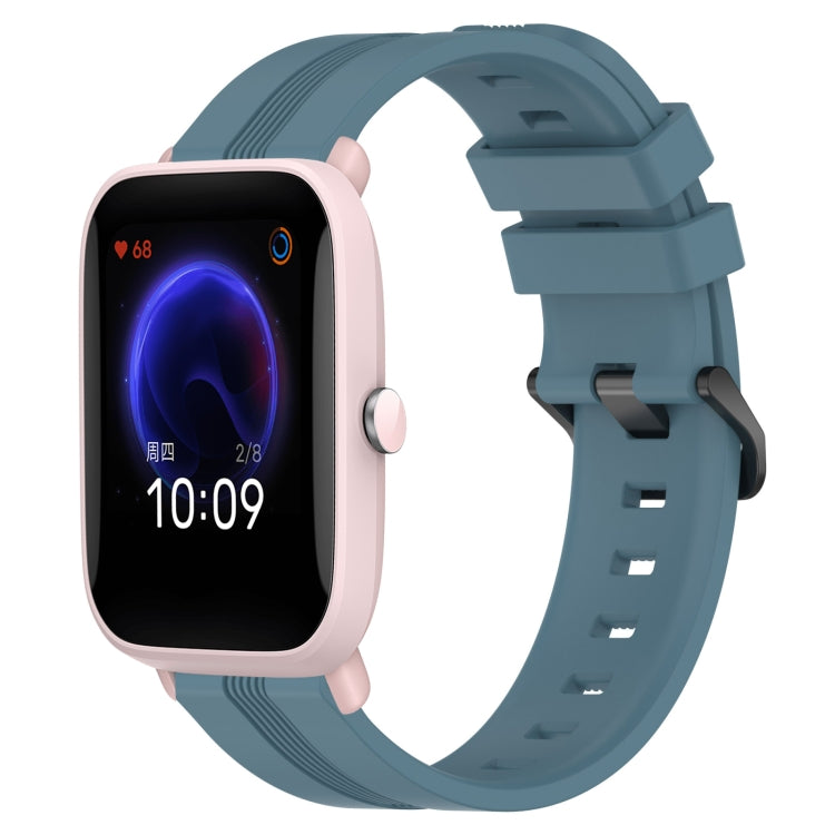Cinturino in silicone a strisce concave da 20 mm, For Amazfit GTR 42mm, For Amazfit Pop Pro