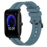 Cinturino in silicone a strisce concave da 20 mm, For Amazfit Pop