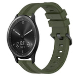 Cinturino in silicone a strisce concave da 20 mm, For Garmin Vivomove Sport, For Garmin Venu 2 Plus
