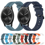 Cinturino in silicone a strisce concave da 20 mm, For Garmin Vivomove Sport, For Garmin Venu 2 Plus