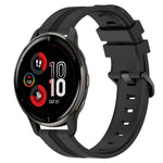 Cinturino in silicone a strisce concave da 20 mm, For Garmin Vivomove Sport, For Garmin Venu 2 Plus