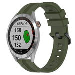 Cinturino in silicone a strisce concave da 20 mm, For Garmin Approach S40, For Garmin Forerunner 158