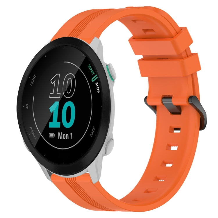 Cinturino in silicone a strisce concave da 20 mm, For Garmin Forerunner 55, For Garmin Venu
