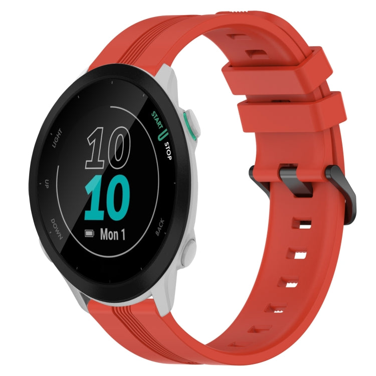 Cinturino in silicone a strisce concave da 20 mm, For Garmin Forerunner 55, For Garmin Venu