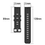 Cinturino in silicone a strisce concave da 20 mm, For Garmin Forerunner 55, For Garmin Venu