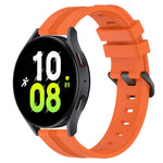 Cinturino in silicone a strisce concave da 20 mm, For Samsung Galaxy Watch 6 Classic 47mm, For Samsung Galaxy Watch5 44mm