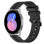 Cinturino in silicone a strisce concave da 20 mm, For Samsung Galaxy Watch5 40mm, For Samsung Galaxy Watch5 Pro 45mm